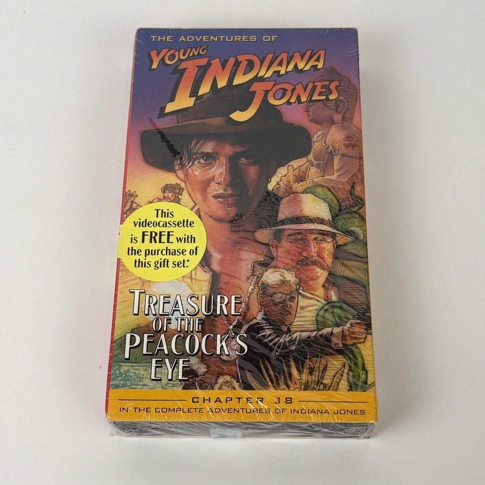 Adventures of Young Indiana Jones Treasure of the Peacock's Eye (VHS) New Sealed